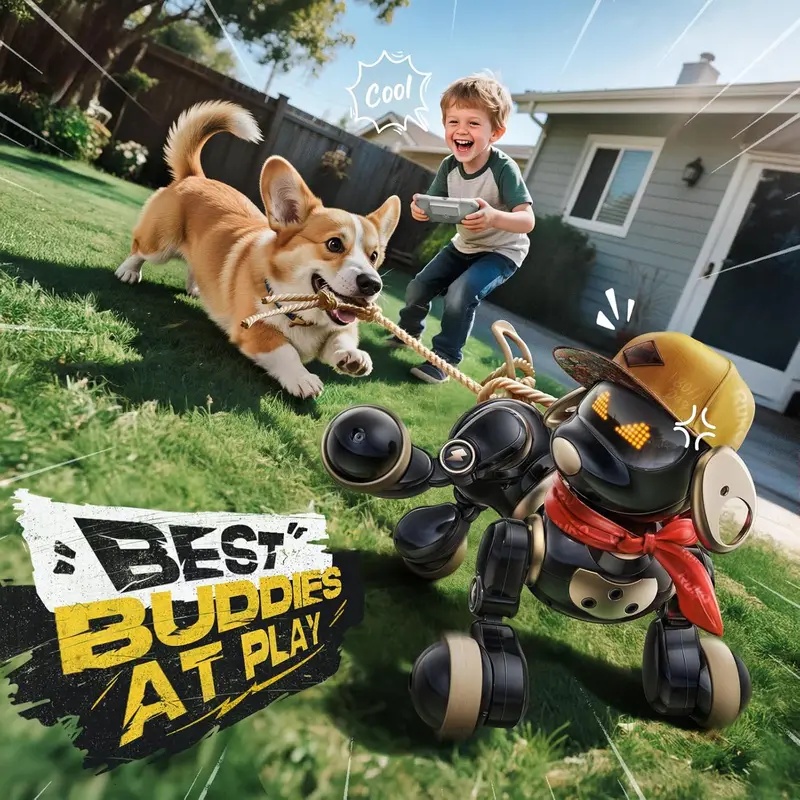 Robot Remote Control - Akıllı Uzaktan Kumandalı Robot Köpek Oyuncak,