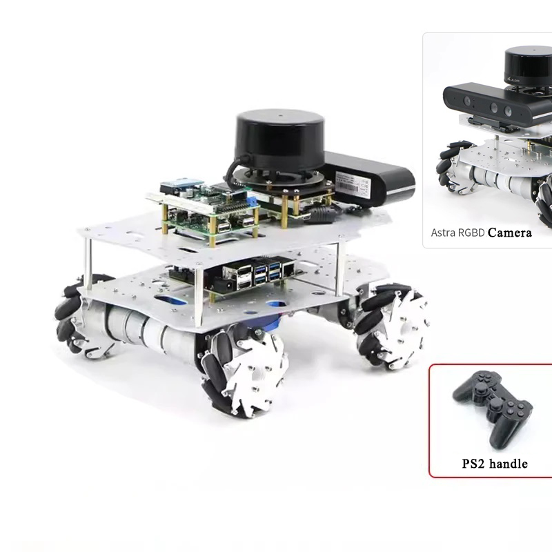 Ros Robot - Raspberry Pi Ros Mecanum Tekerlekli Robot