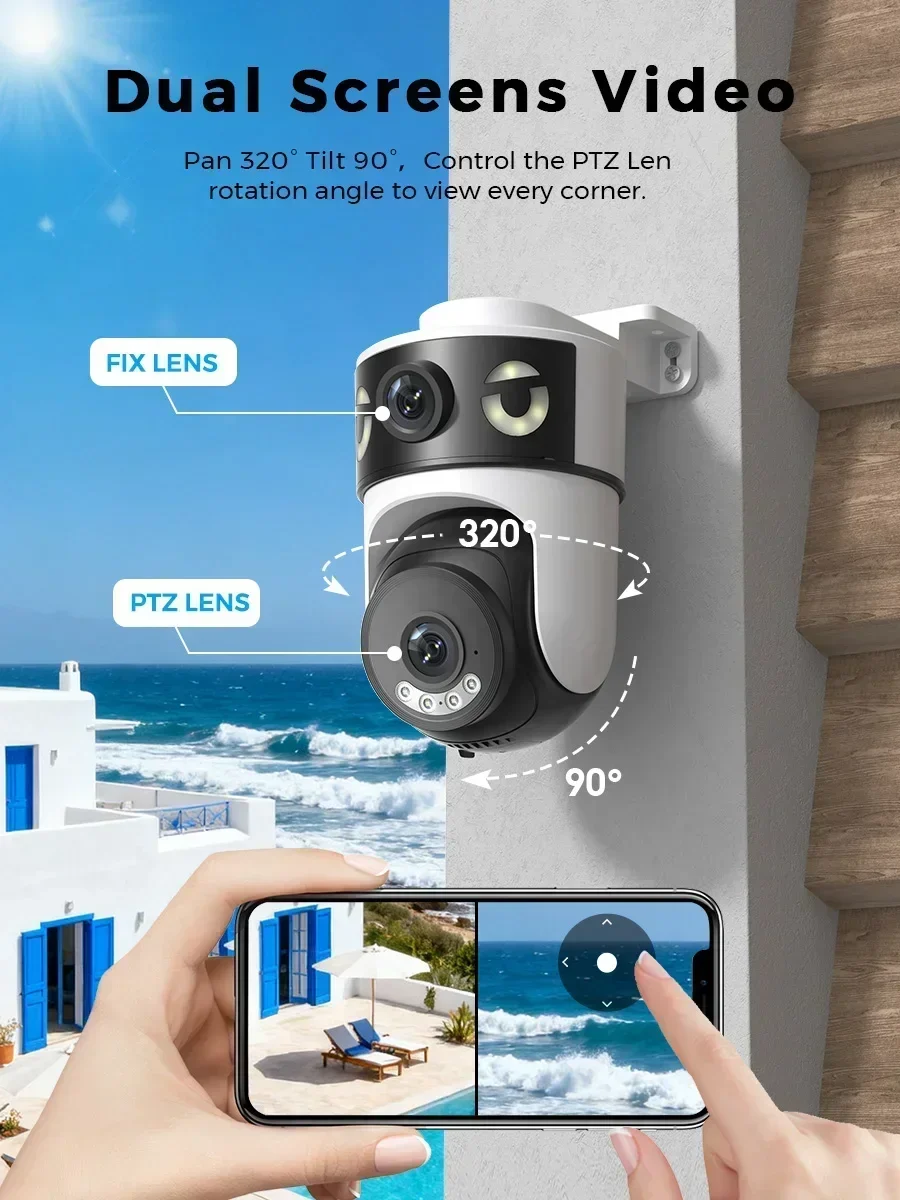 10MP Wifi Kamera IP PTZ Dış Me - Robot Track incelemesi ve fiyatı