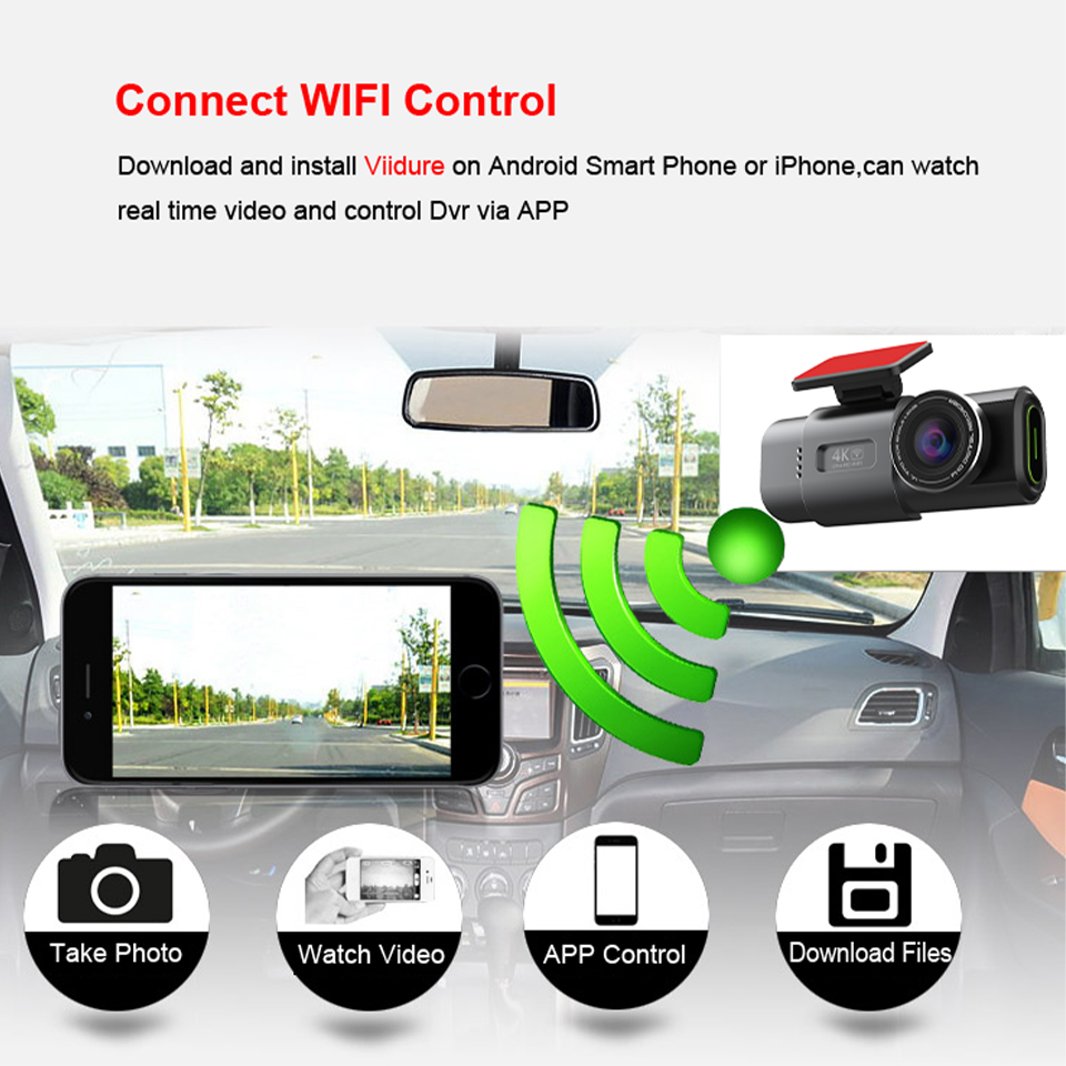 Araç içi kamera 4K GPS WIFI AP - Infrared Obstacle Sensor incelemesi ve fiyatı