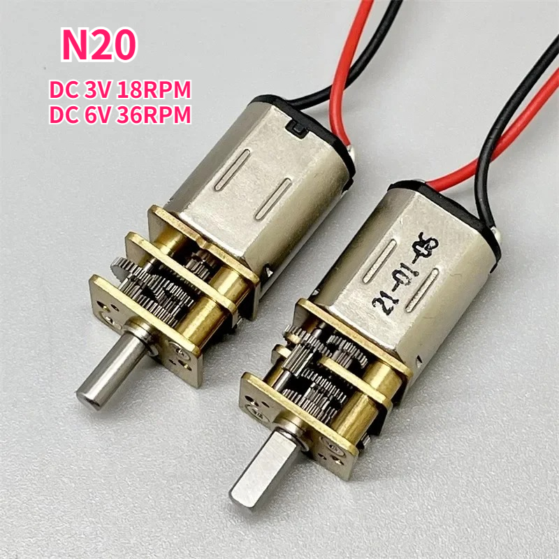 N20 DC 3V 18rpm 6V 36RPM Mini  - Geared Motor incelemesi ve fiyatı