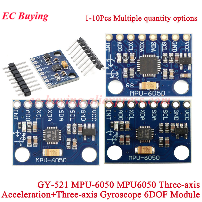 1-10 adet GY-521 MPU-6050 MPU6 - Accelerometer Mpu6050 incelemesi ve fiyatı
