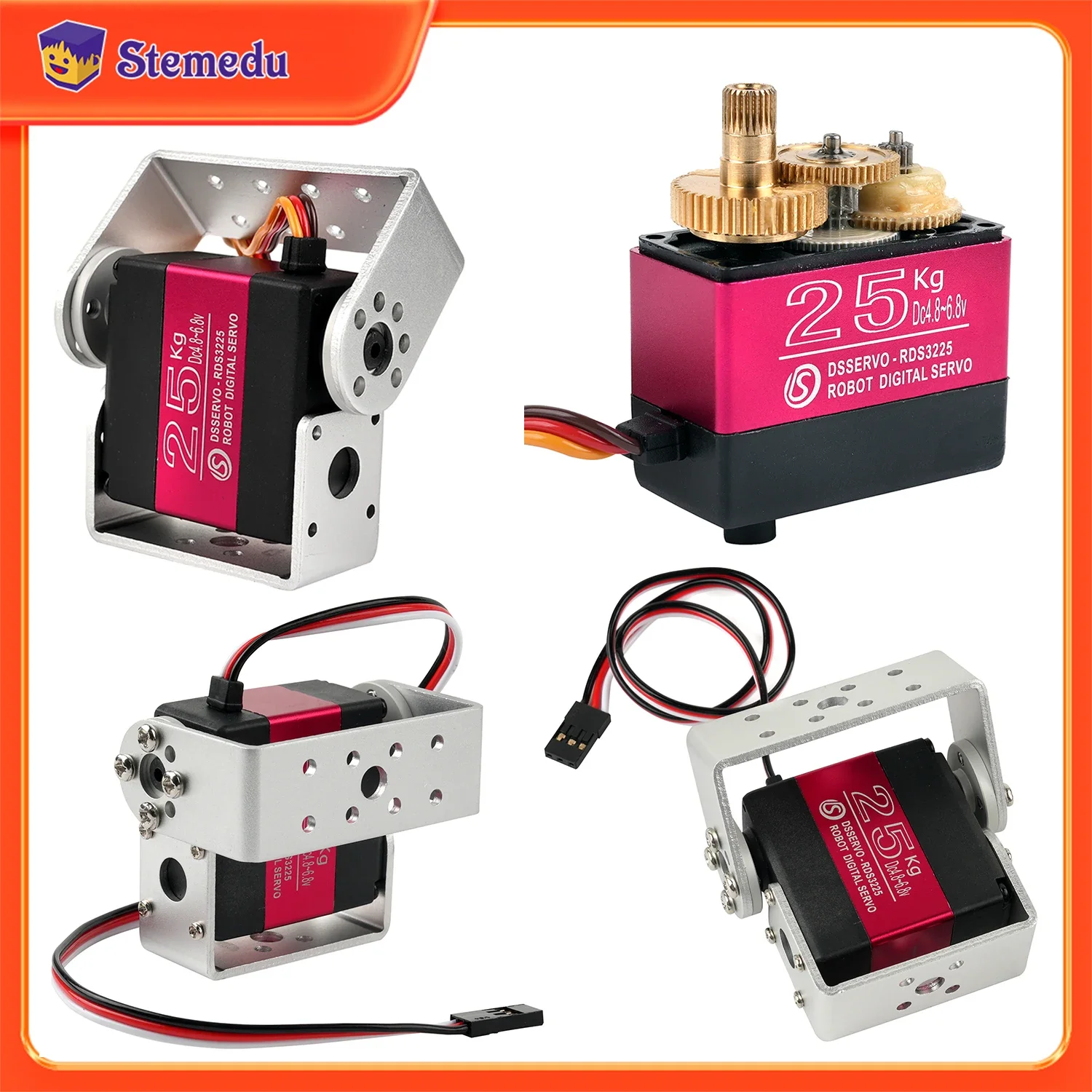 25 KG Robot Dijital Servo Yüks - Robot Arm Metal incelemesi ve fiyatı