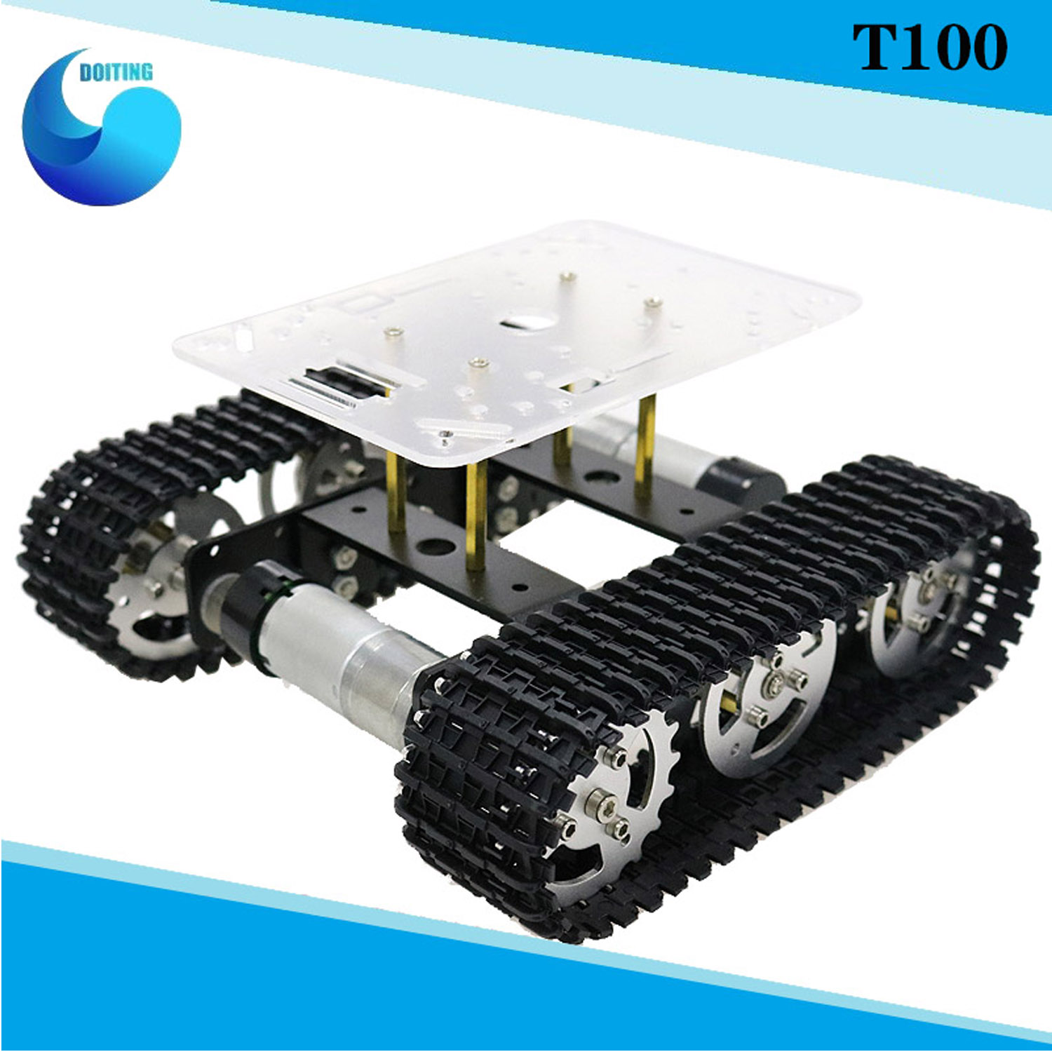 RC Metal Robot Tank Araba Şasi - Tracked Robot Chassis incelemesi ve fiyatı