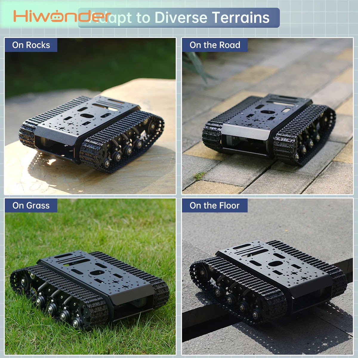 Hiwonder Paletli Tank Robot Şa - Tracked Robot Chassis incelemesi ve fiyatı